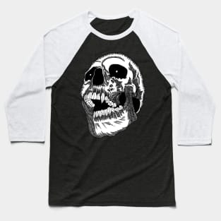 Screaming Skull Baseball T-Shirt